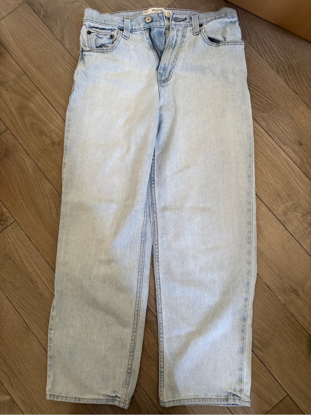 Hollister Light Blue Relaxed Straight Jeans